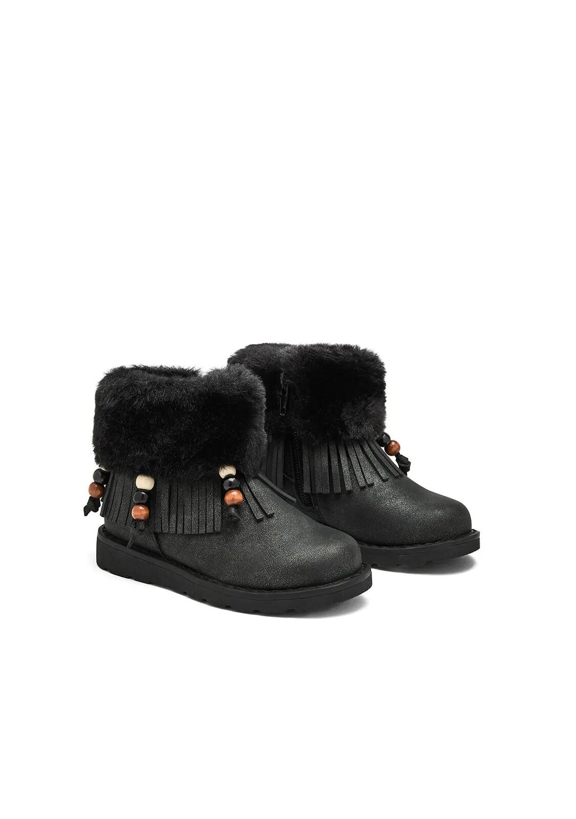 Botines De Niña Forro de Pelo 2/4