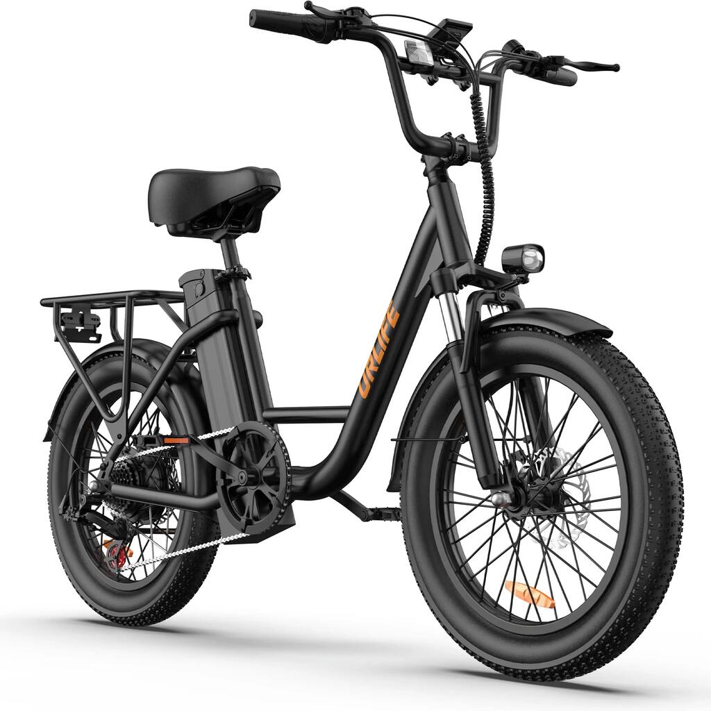 Elektrický bicykel pre dospelých URLIFE E20, 20" pneumatiky, stúpanie 30°.