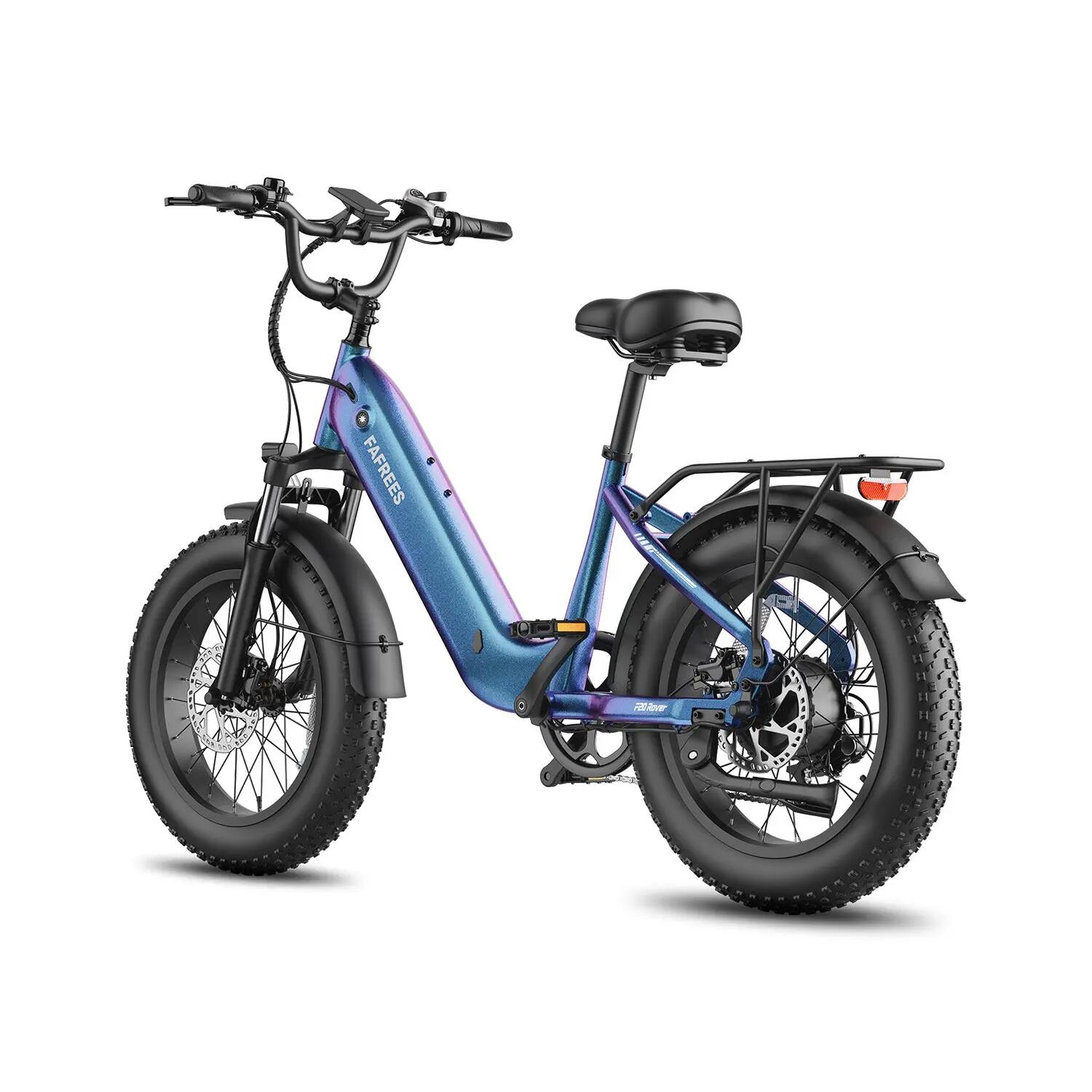 Bicicleta elétrica FAFREES F20 ROVER 48V15Ah 55-80km 20x4.0" Cor Azul 5/5