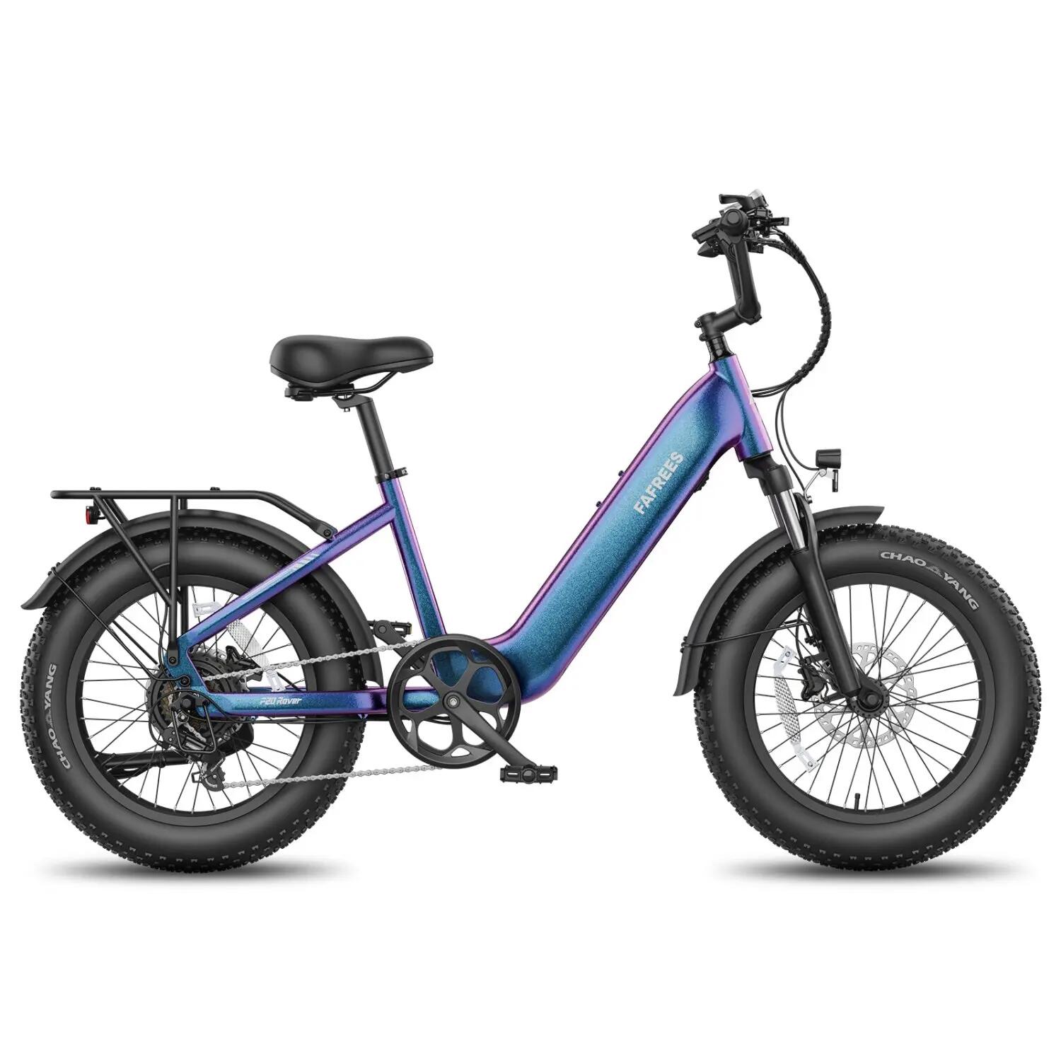 Bicicleta elétrica FAFREES F20 ROVER 48V15Ah 55-80km 20x4.0" Cor Azul 4/5