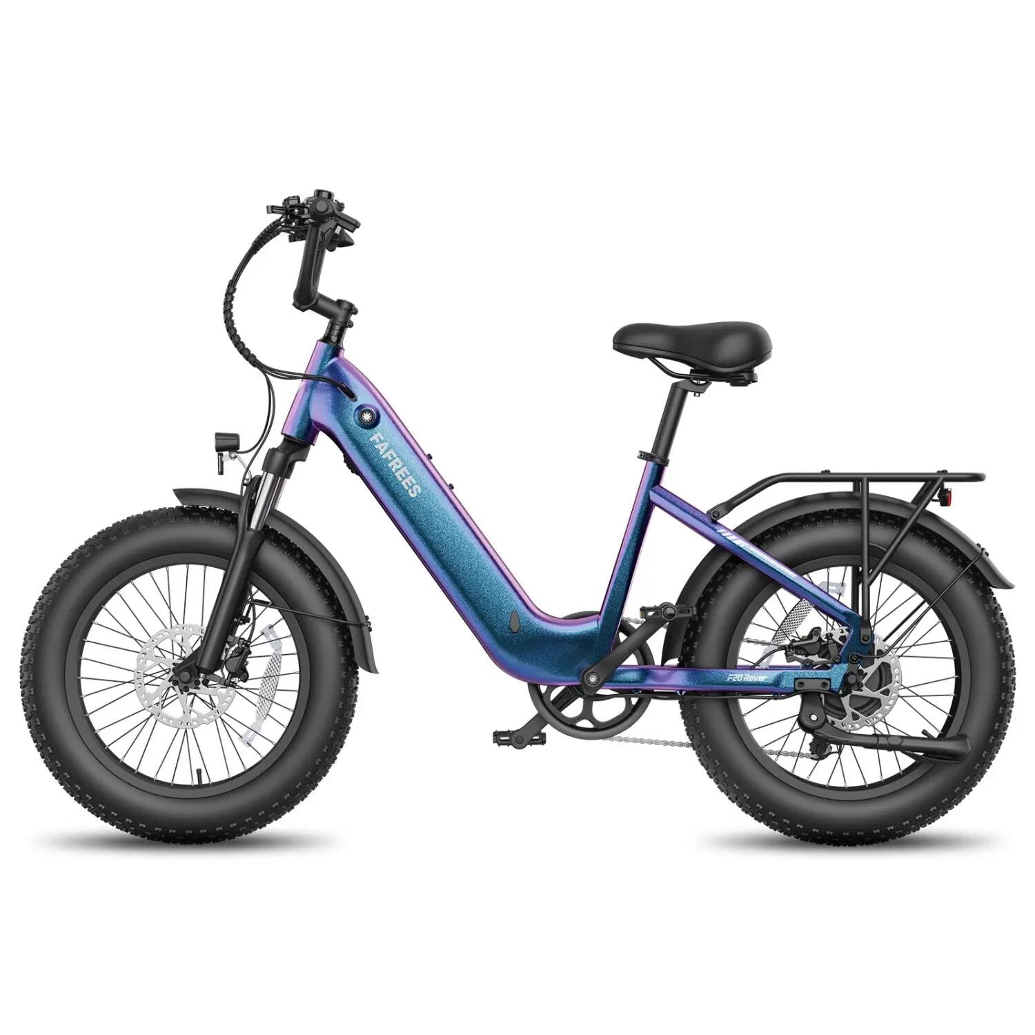 Bicicleta elétrica FAFREES F20 ROVER 48V15Ah 55-80km 20x4.0" Cor Azul 3/5