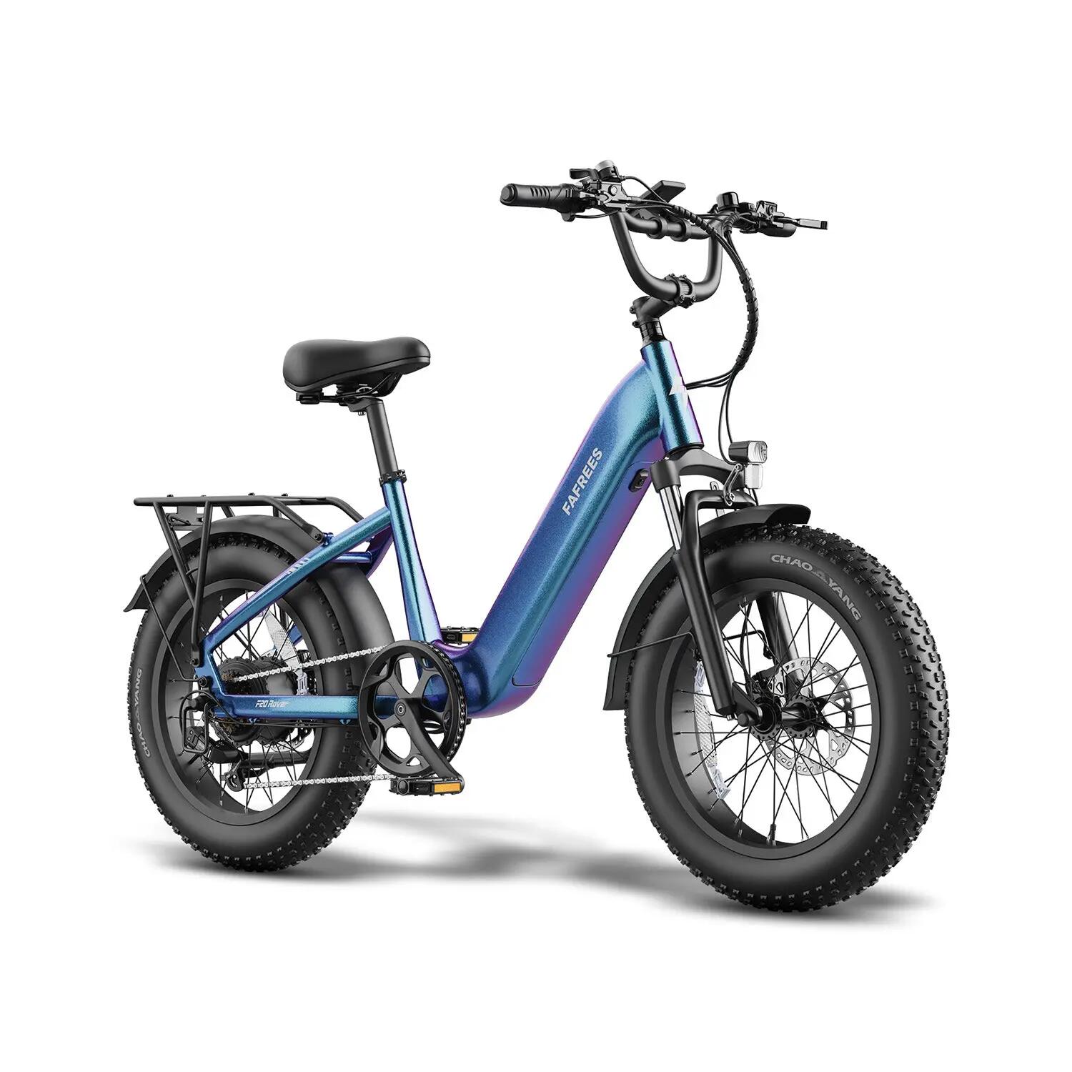 Bicicleta elétrica FAFREES F20 ROVER 48V15Ah 55-80km 20x4.0" Cor Azul 2/5