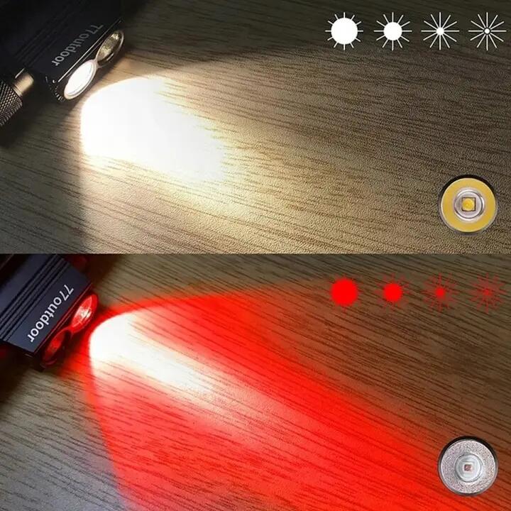 Czołówka na kemping Sofirn H25LR czerwone światło IPX6 USB-C 4/6