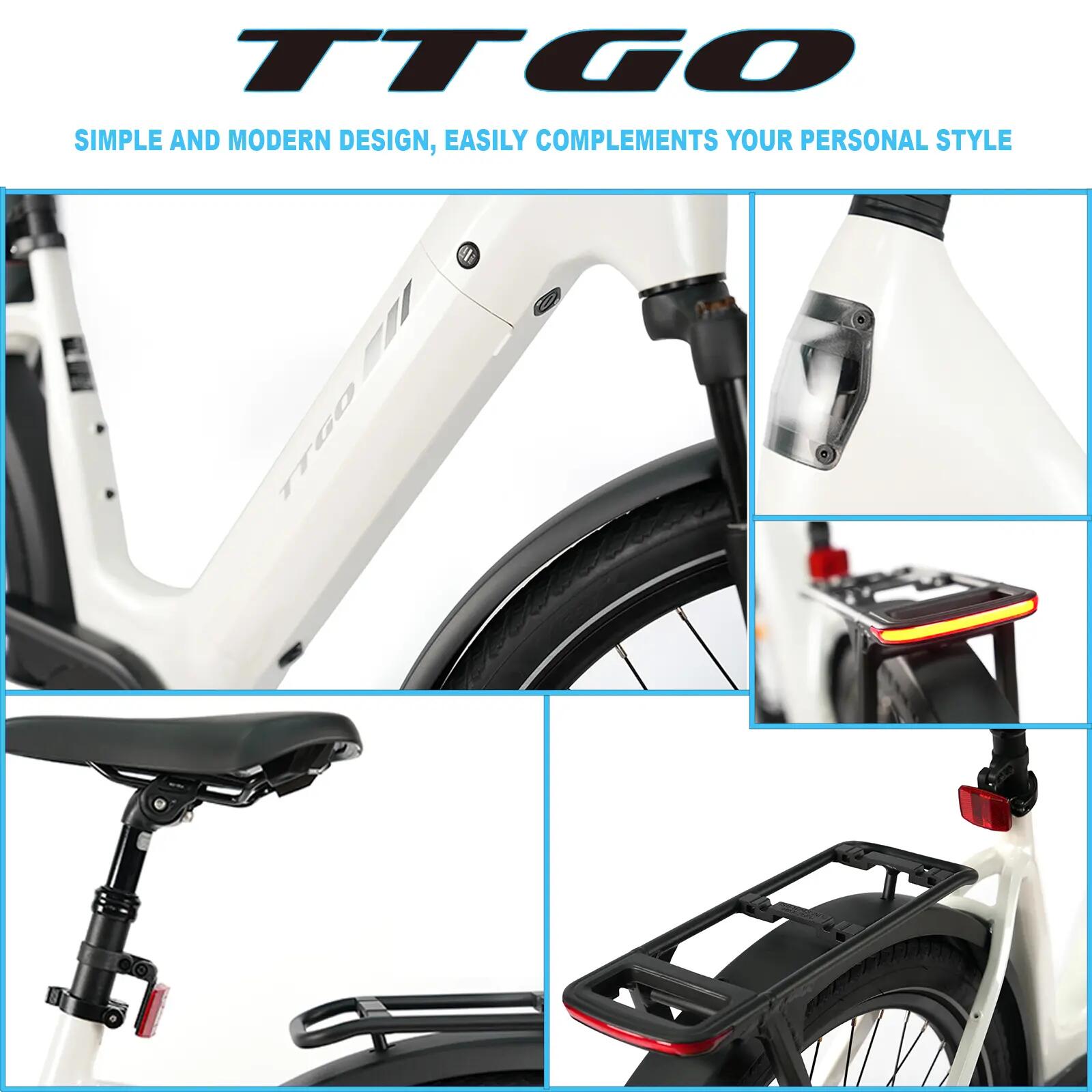 Elektrický bicykel pre dospelých TTGO Z5, motor 250 W, batéria 36 V 18 Ah 12/14