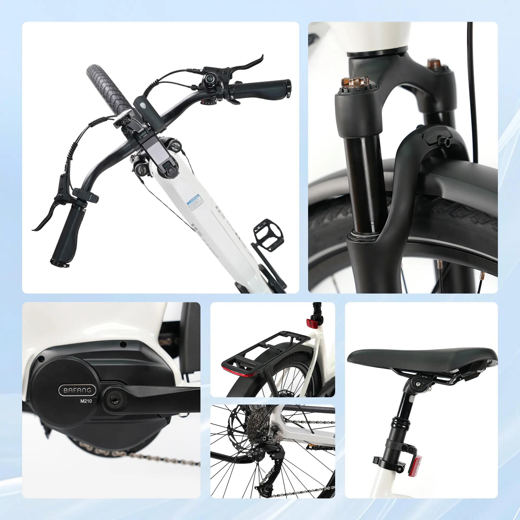 Elektrický bicykel pre dospelých TTGO Z5, motor 250 W, batéria 36 V 18 Ah 13/14