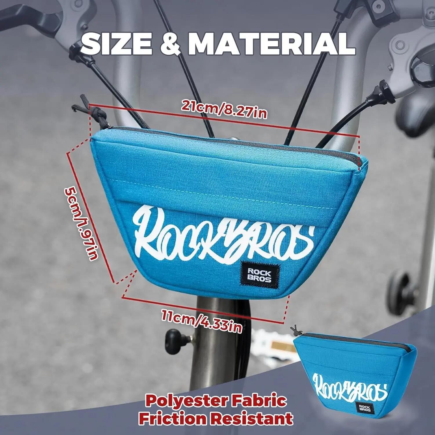ROCKBROS Kompakte Fahrrad Lenkertasche 4/6