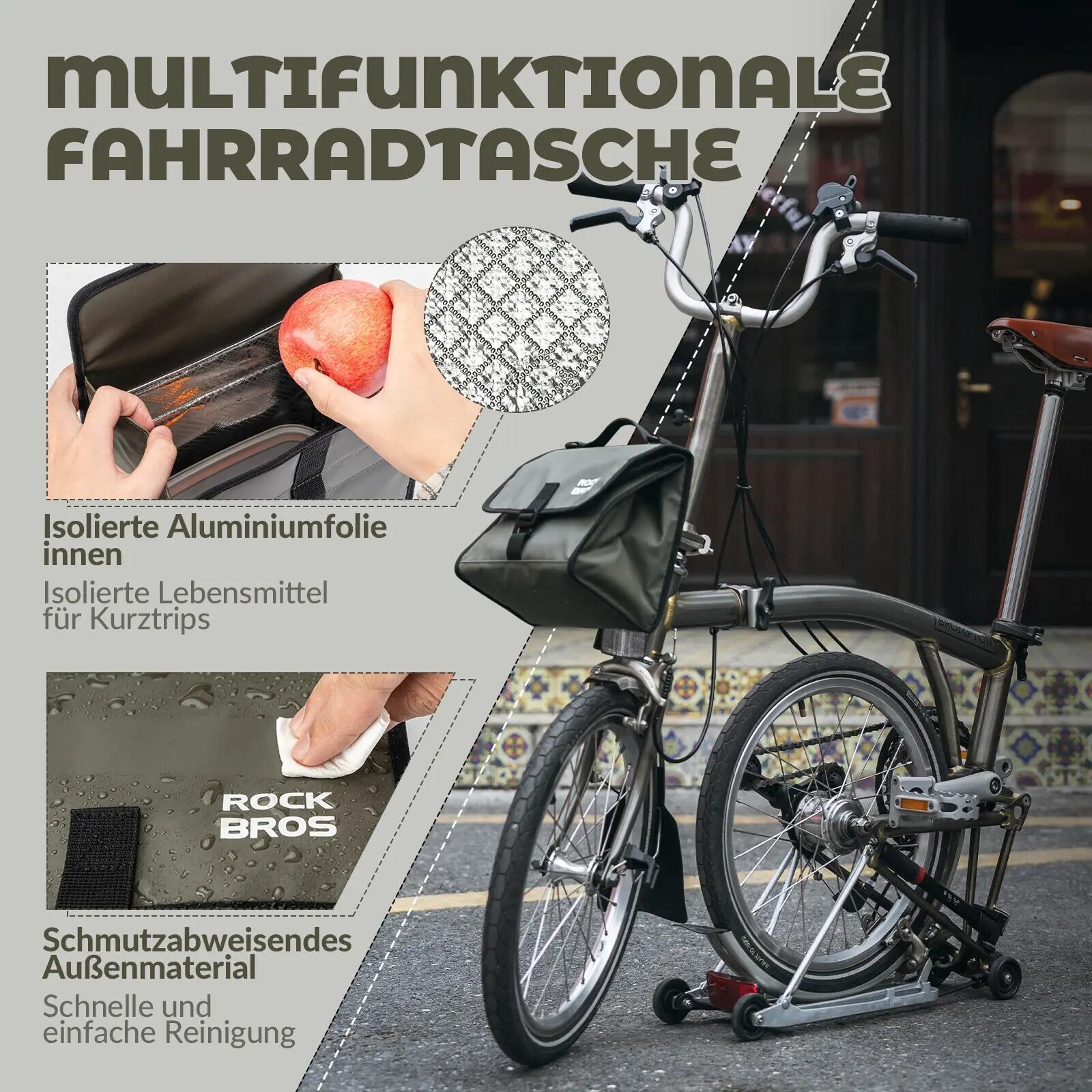 ROCKBROS Fahrrad Vordertasche für Brompton-Faltrad 2/6