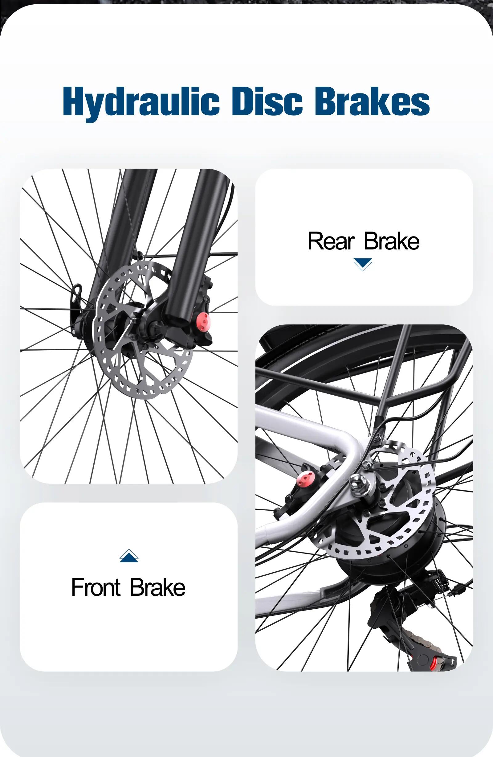 Bici elettrica adulti ONESPORT OT05 250W 36V18.2Ah 27.5" Città 14/15