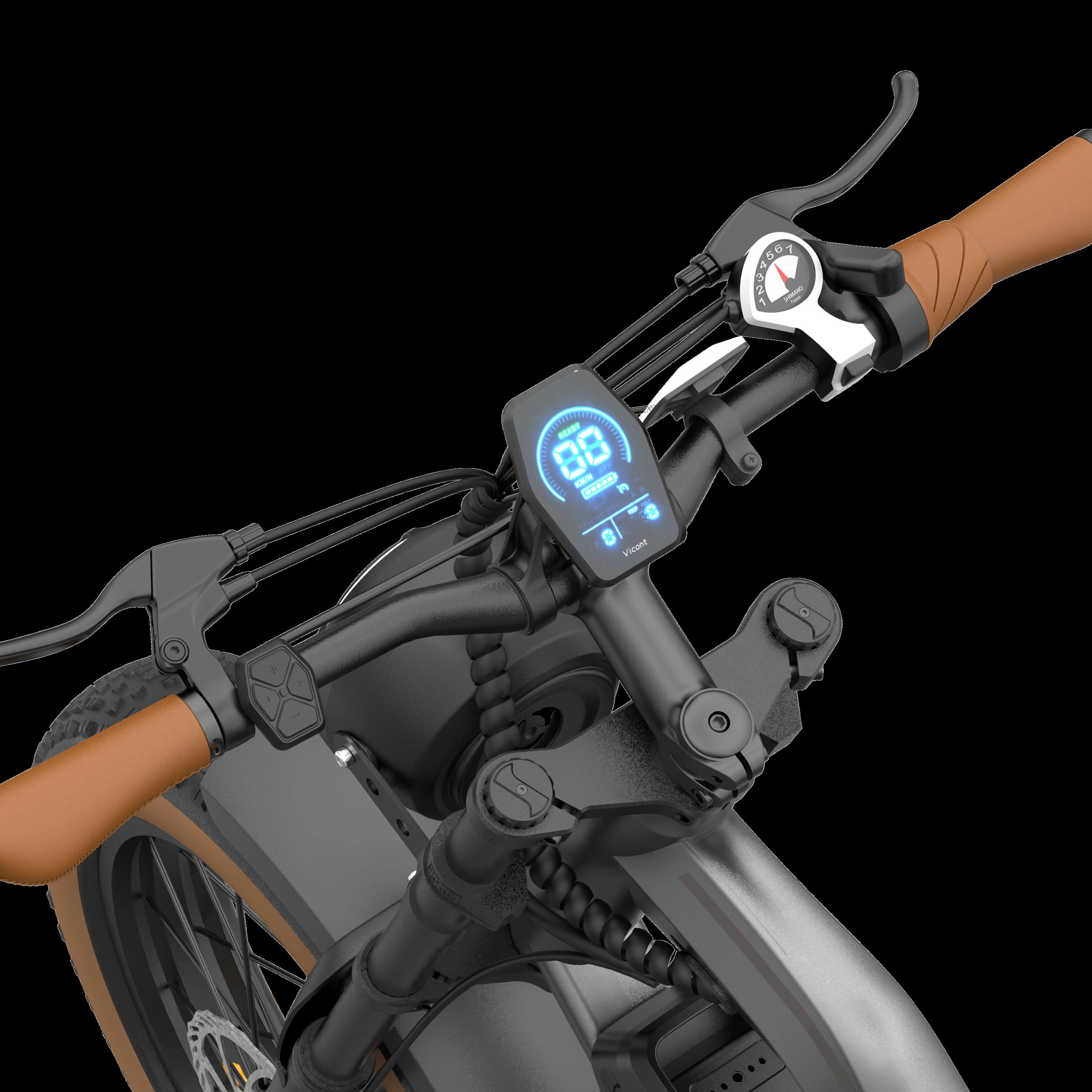 Vélo électrique adulte DYU M20 48V18.2AH 20 Pouces Pneu large 6/7