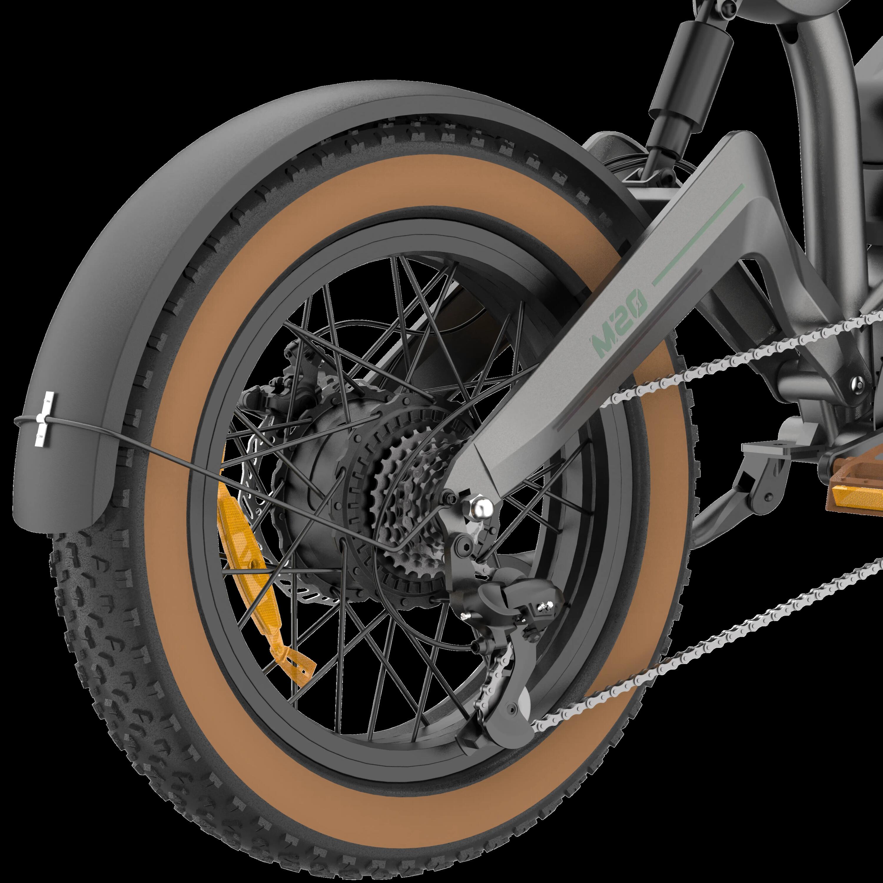 Vélo électrique adulte DYU M20 48V18.2AH 20 Pouces Pneu large 5/7