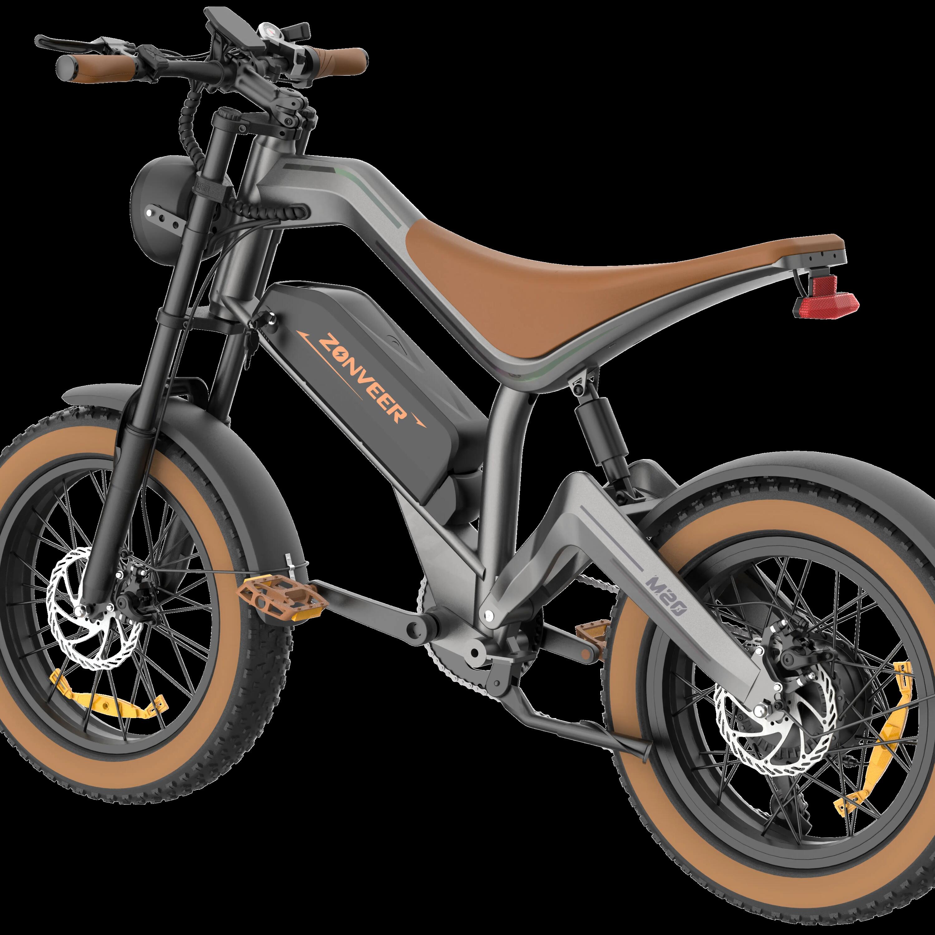Vélo électrique adulte DYU M20 48V18.2AH 20 Pouces Pneu large 3/7
