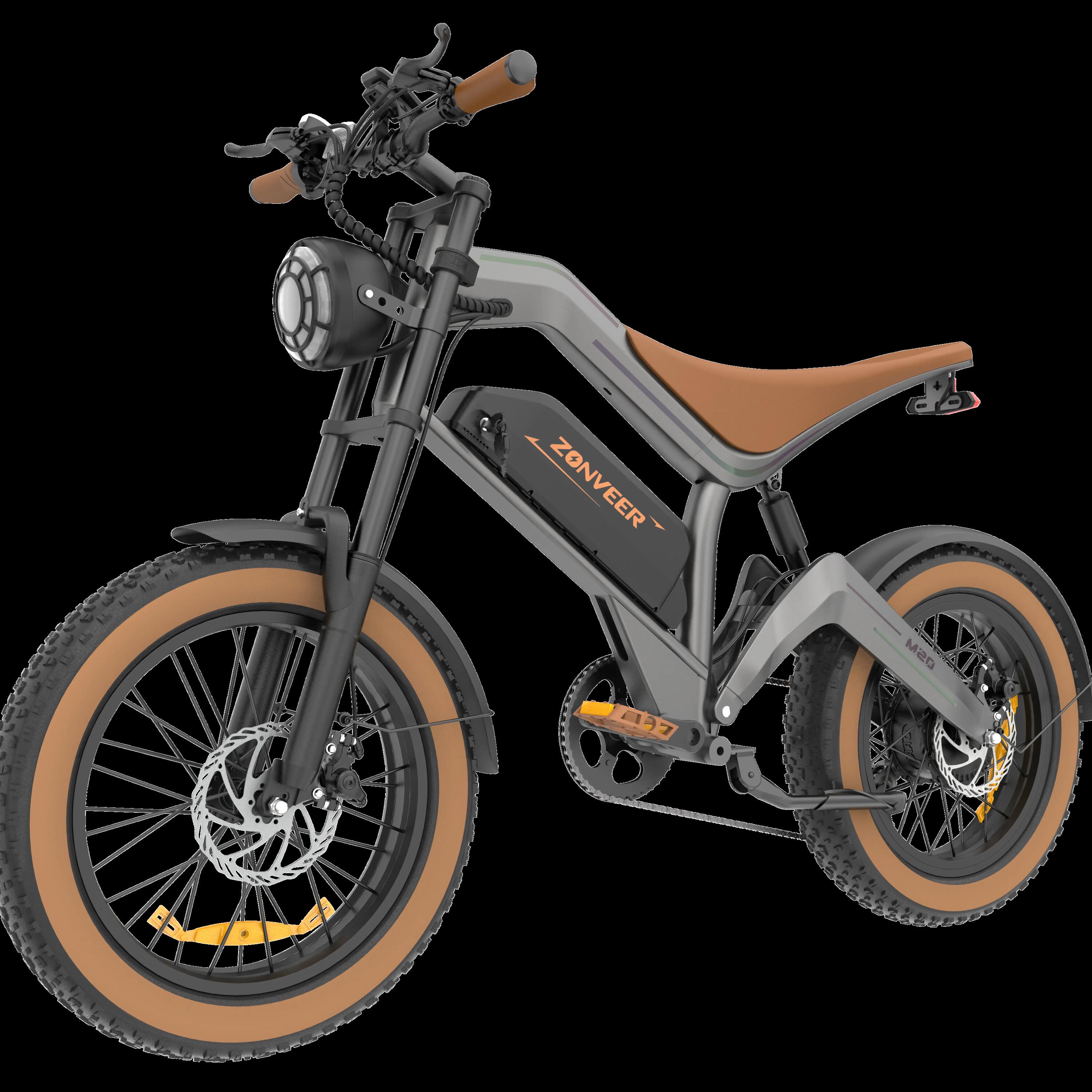 Vélo électrique adulte DYU M20 48V18.2AH 20 Pouces Pneu large 2/7