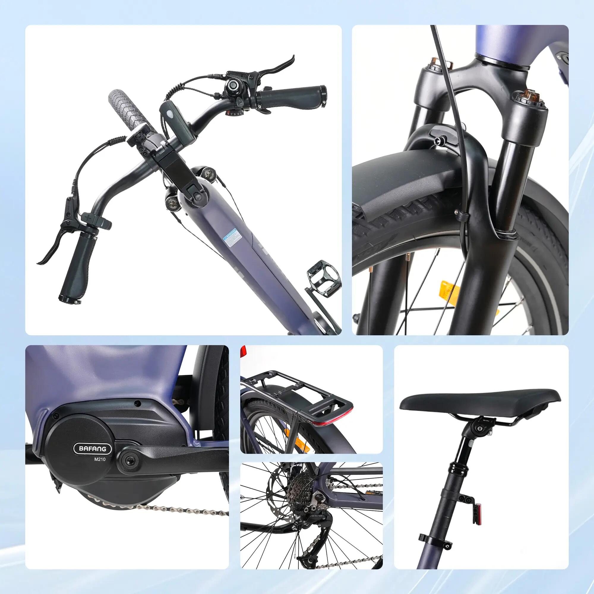 Elektrický bicykel pre dospelých TTGO Z5, motor 250 W, batéria 36 V 18 Ah 12/13