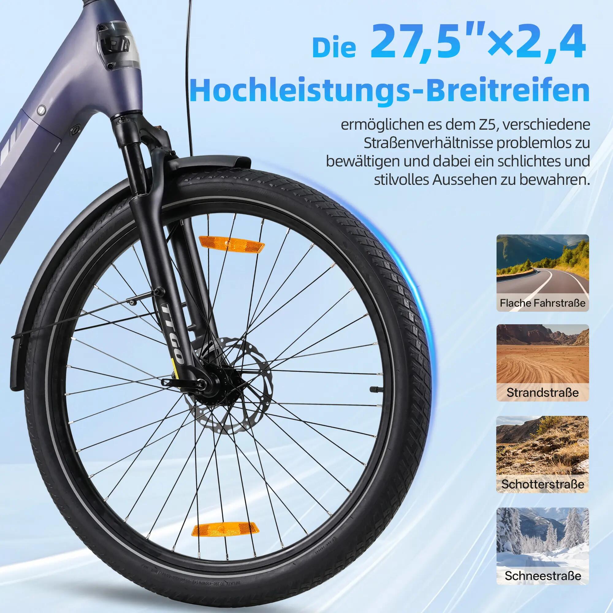 Elektrický bicykel pre dospelých TTGO Z5, motor 250 W, batéria 36 V 18 Ah 10/13
