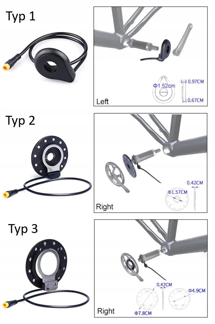 Kit para bicicleta eléctrica Bafang, 48 V, 500 W, batería de 19 Ah. 6/8