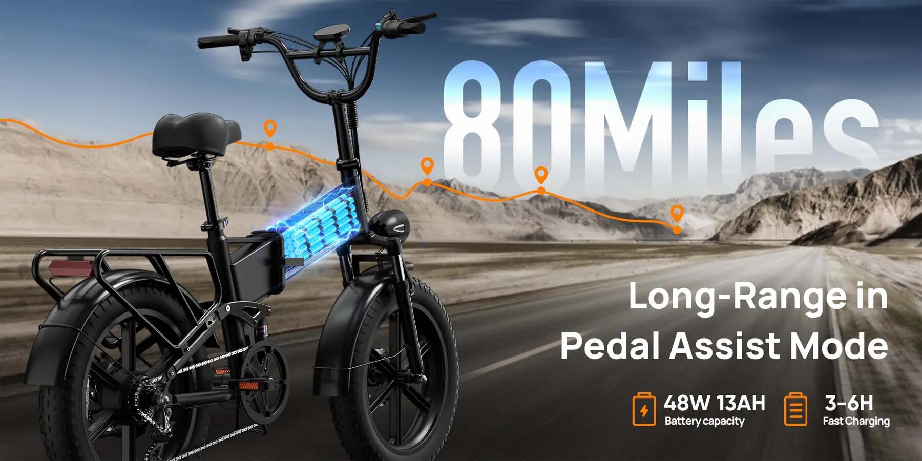 Bicicleta elétrica dobrável adulto URLIFE T5, rodas 20" monobloco. 10/15