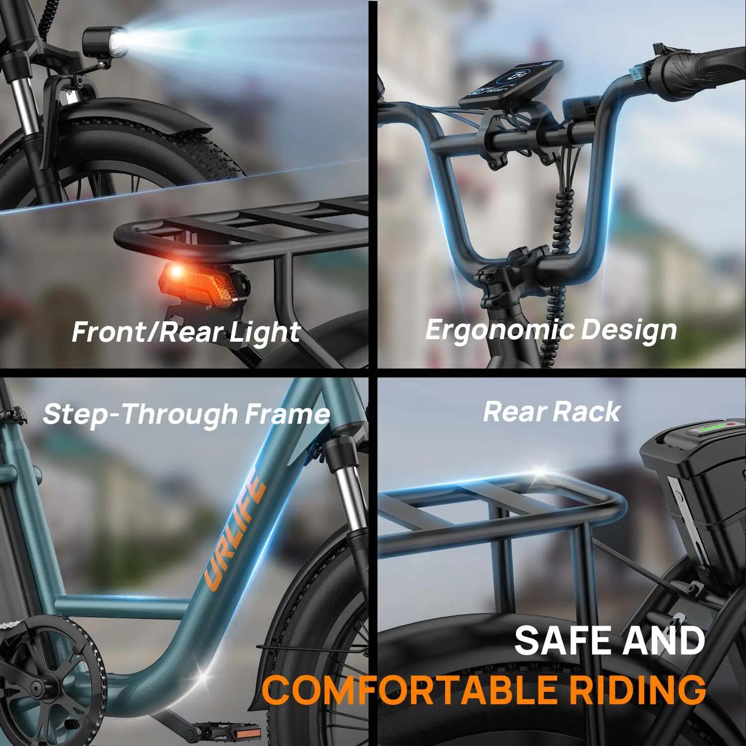 Elektrische Fiets URLIFE E20 48V 13Ah 8/9