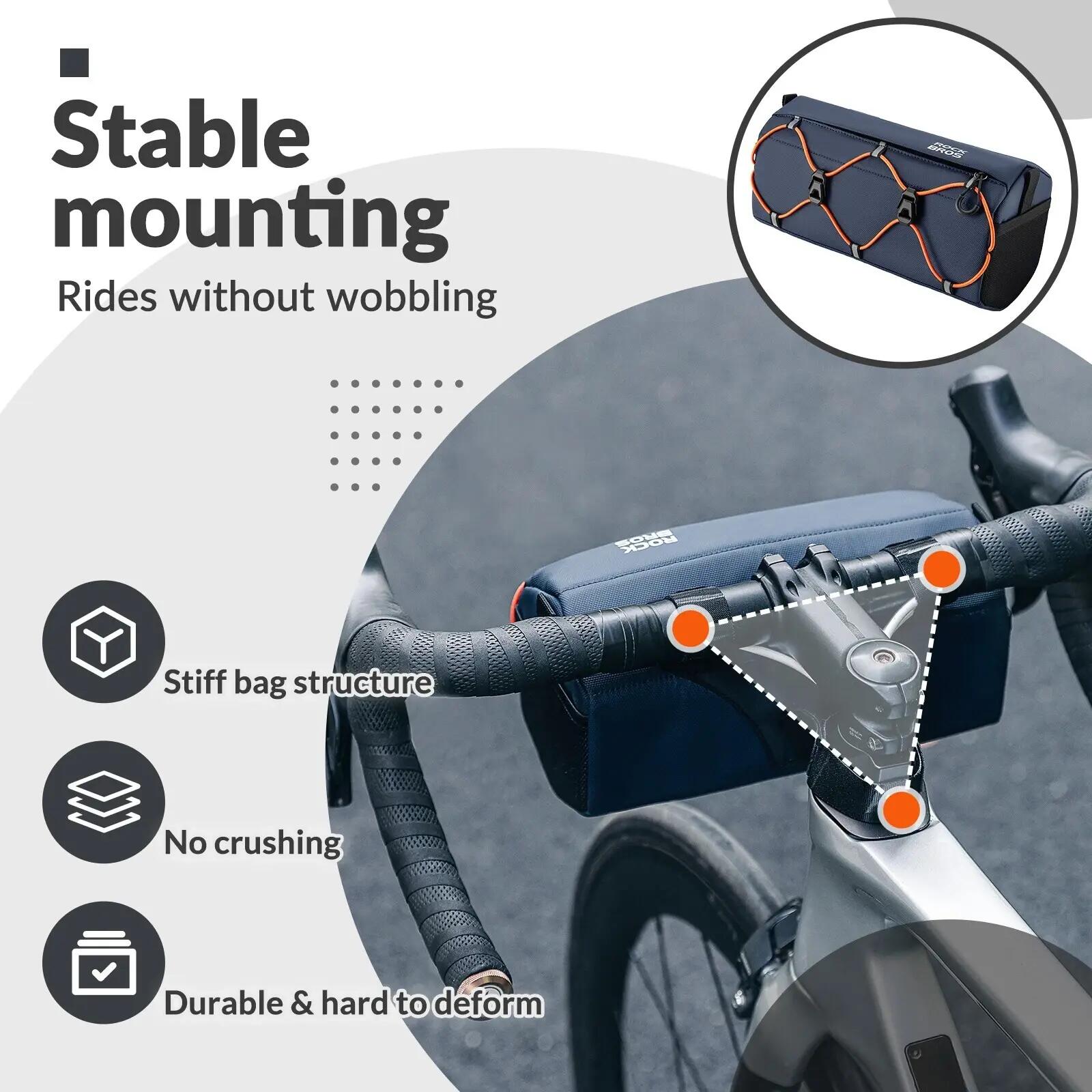 ROCKBROS Fahrrad Lenkertasche Fahrradtaschen 3/6
