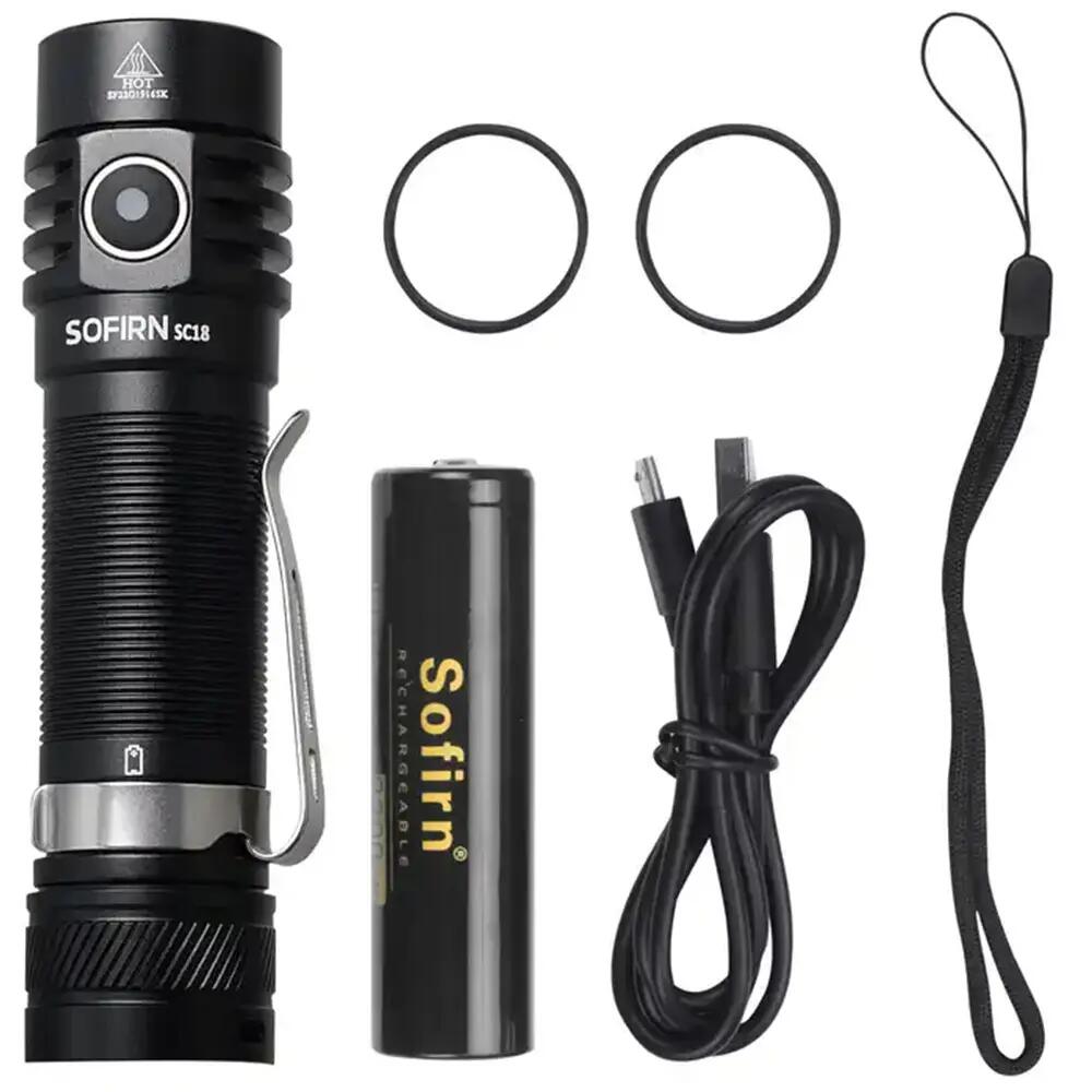 Latarka turystyczna Sofirn SC18 1800 lm, USB-C, IP68 3/7