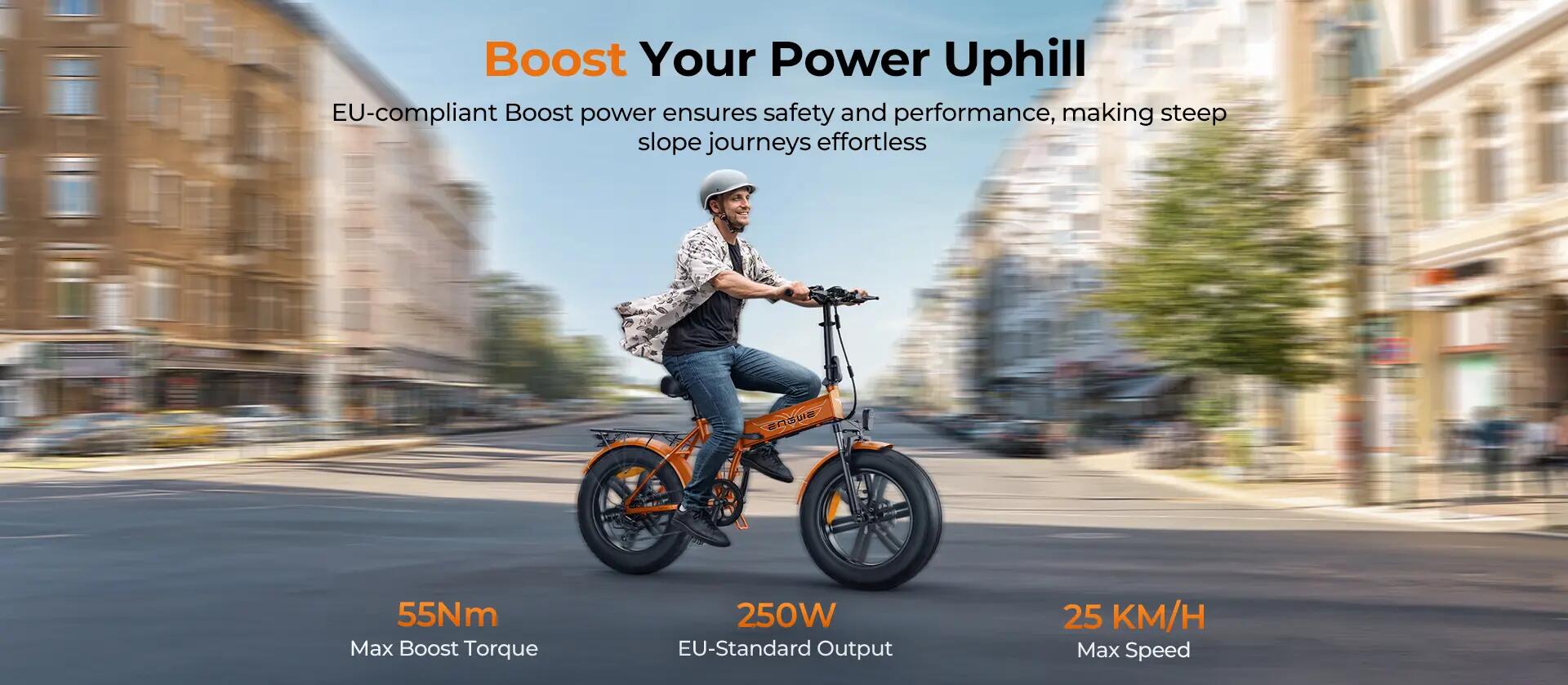 ENGWE EP-2 BOOST Opvouwbare E-bike 48V 13Ah 20" Fat Tire 120km 8/15