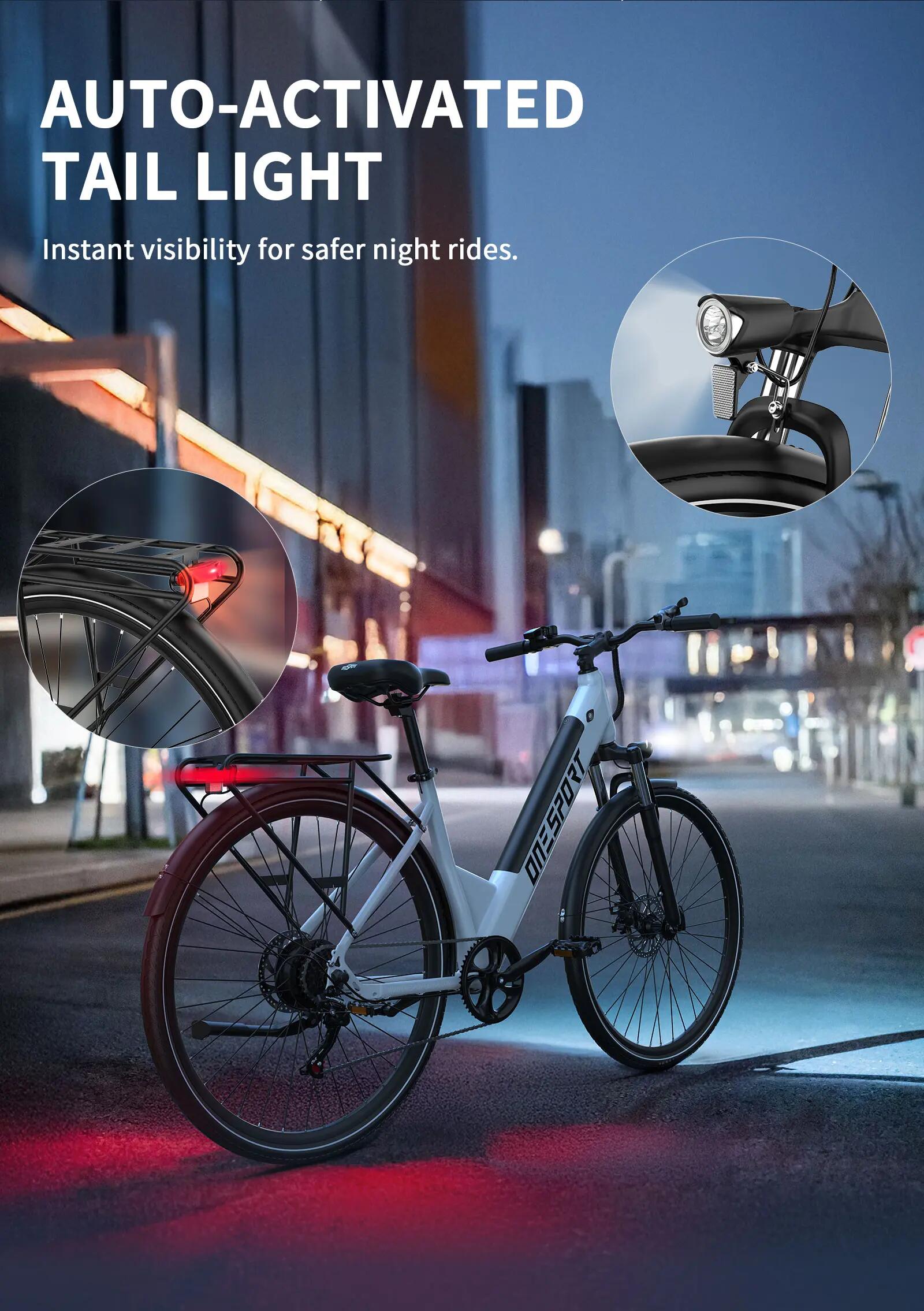 Mestský elektrobicykel ONESPORT OT12 27,5" pláště, motor 250W 15/15