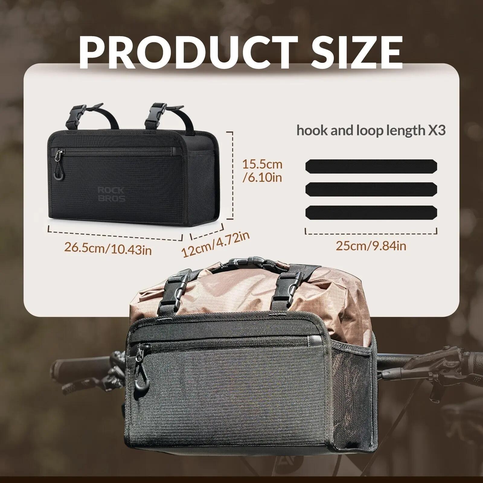 ROCKBROS Wasserdicht Fahrrad Lenkertasche 2/8