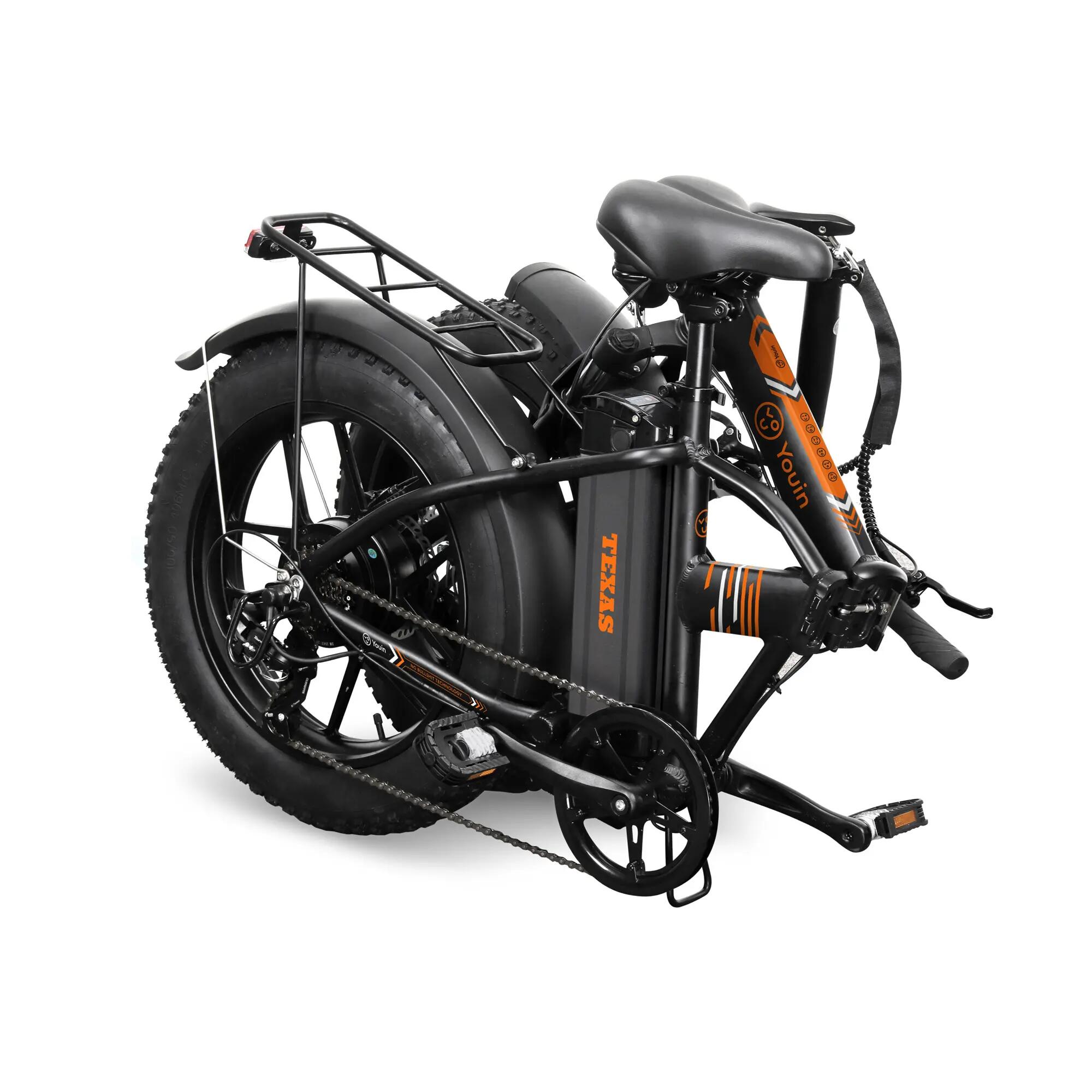 Bicicleta elétrica dobrável YOUIN Texas BK1202 20" FAT 250W 45km 3/6
