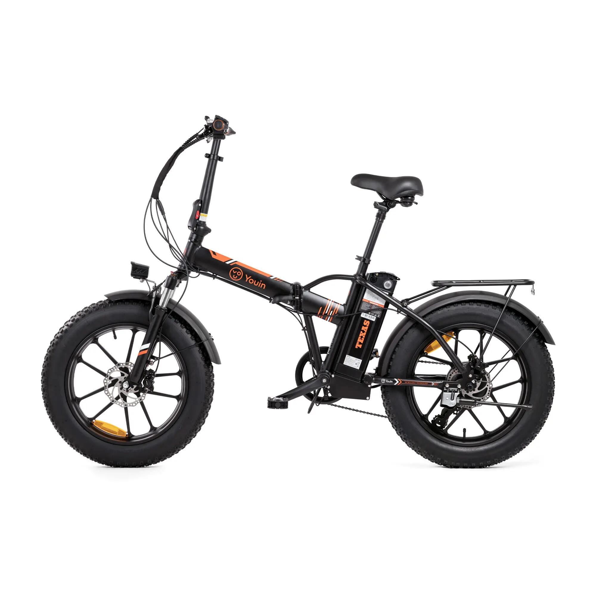 Bicicleta elétrica dobrável YOUIN Texas BK1202 20" FAT 250W 45km 2/6