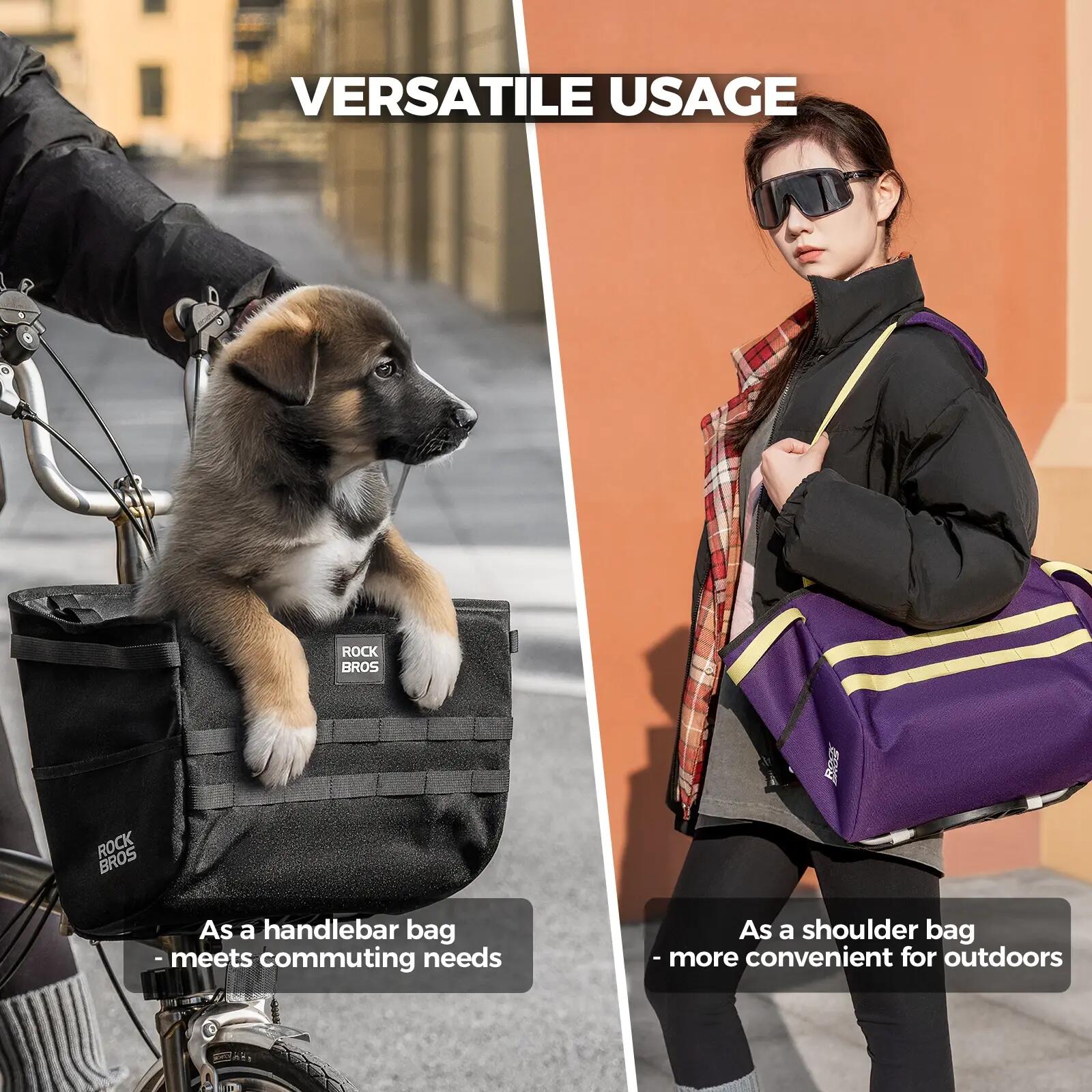 ROCKBROS Einkaufstasche Vorne Lenkertasche 3/6