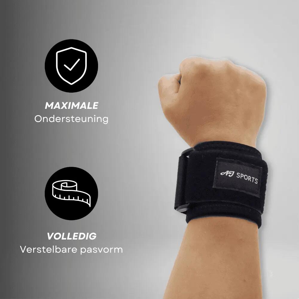 Wrist Wraps - Polsbrace - Krachttraining - Zwart 4/6