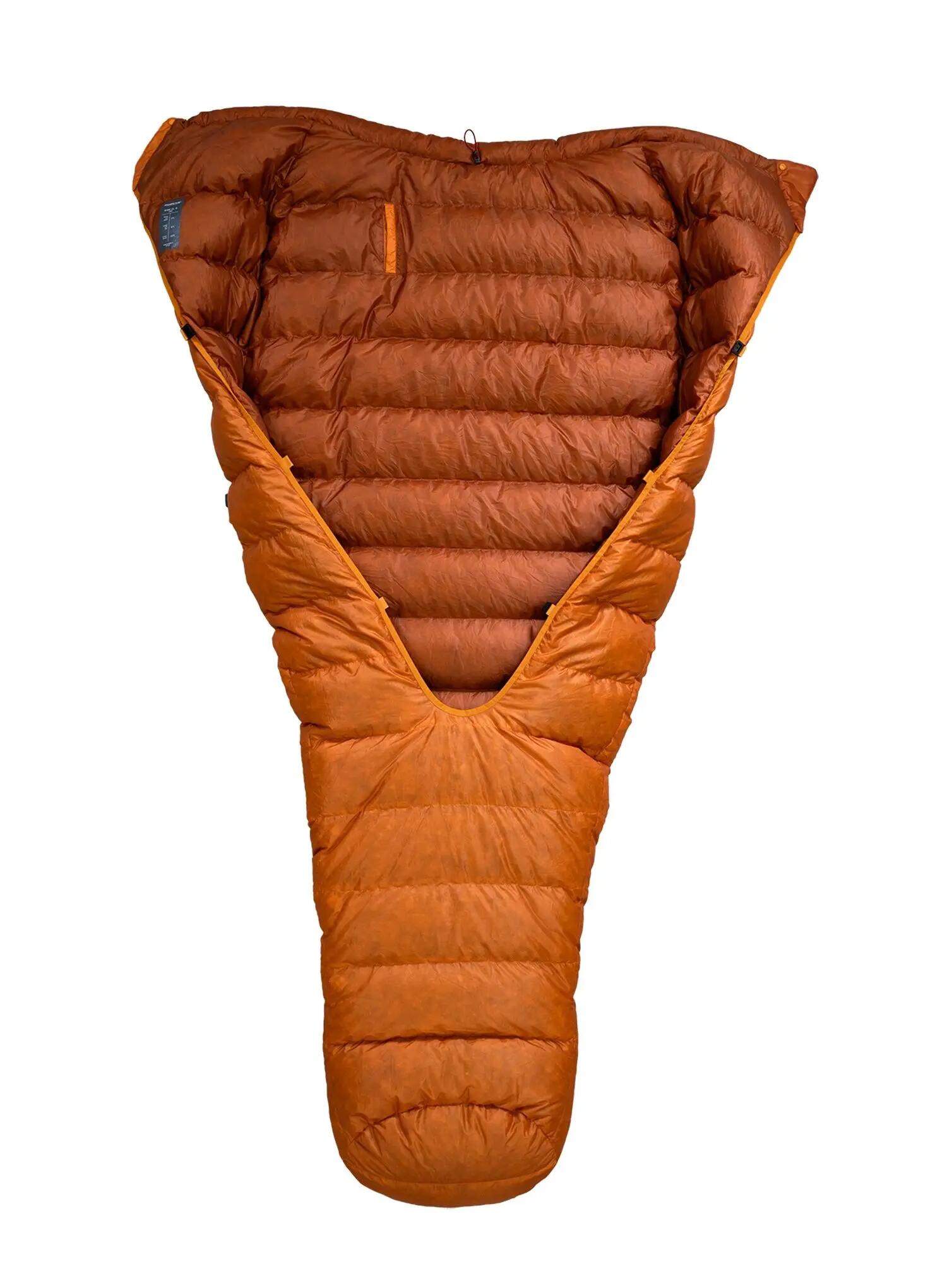 Śpiwór puchowy Robens Scoria Quilt UL +6C Long (195 cm) - orange 2/7