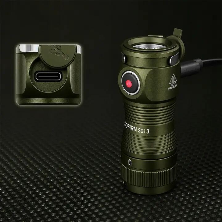 Latarka turystyczna Sofirn SC13 1300 lm, magnetyczna, USB-C 5/7