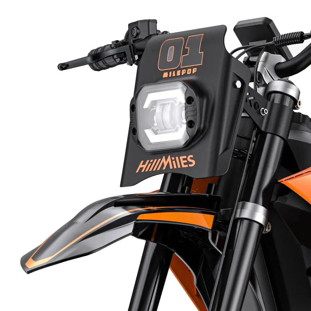 Moto elétrica off-road adulto HillMiles MilePop 1 48V25Ah 14"&12" 5/13