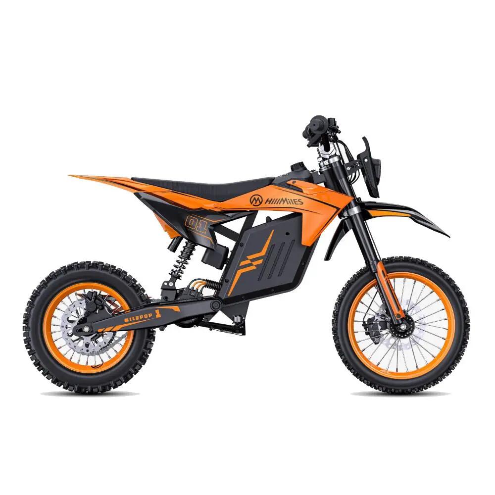Moto elétrica off-road adulto HillMiles MilePop 1 48V25Ah 14"&12" 4/13