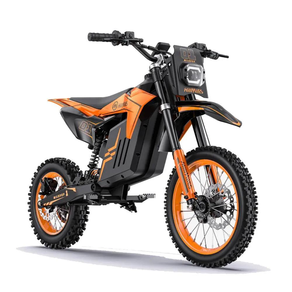 Moto elétrica off-road adulto HillMiles MilePop 1 48V25Ah 14"&12" 3/13