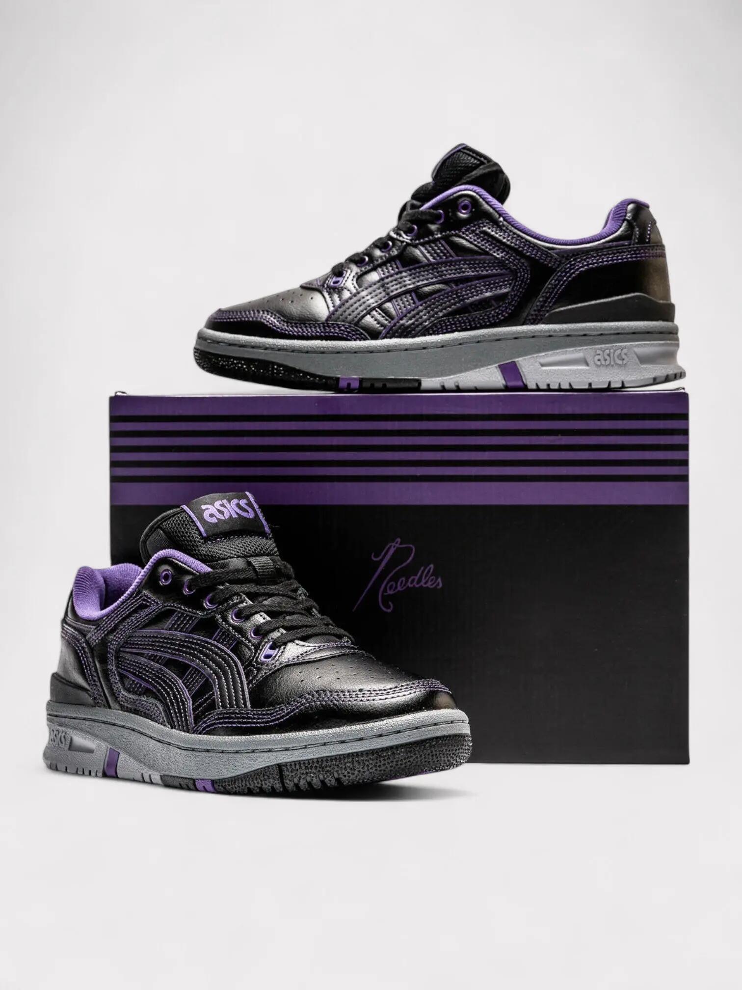 ASICS EX89 Shoes Black/Purple 3/4
