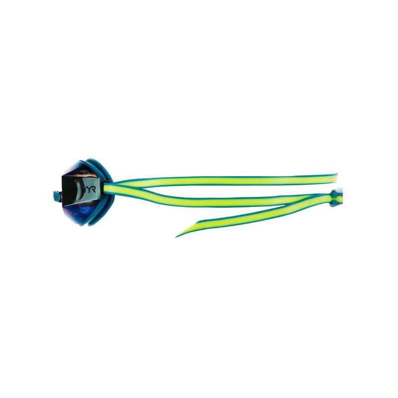 Ochelari înot TYR Black Ops 140 EV Racing - turcoaz/lime | oglindă