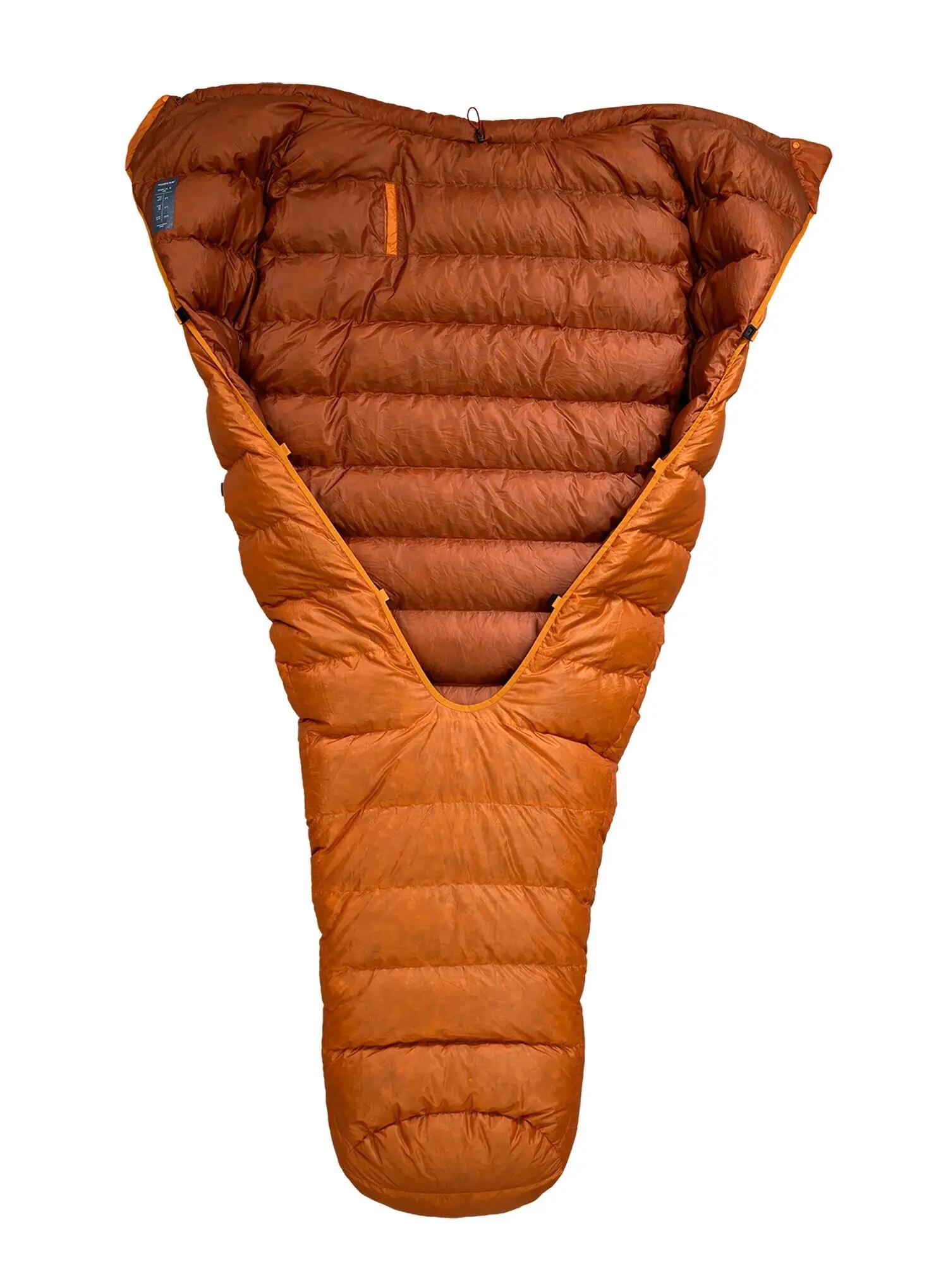 Śpiwór puchowy Robens Scoria Quilt UL +6C Regular (180 cm) - orange 2/7