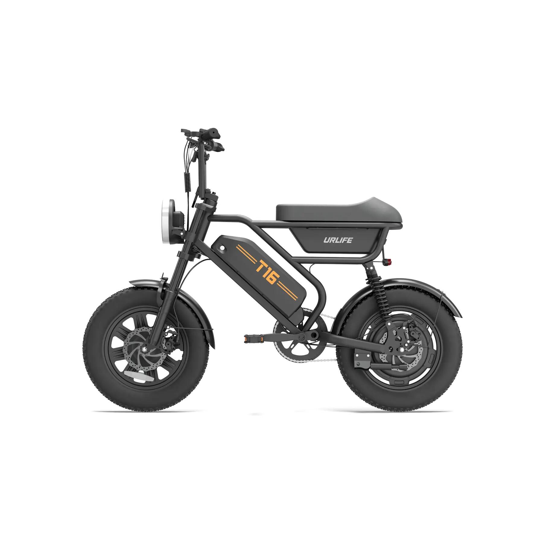 Bicicleta eléctrica para adultos URLIFE T16, batería 48V13Ah, acero de alto carb 10/15