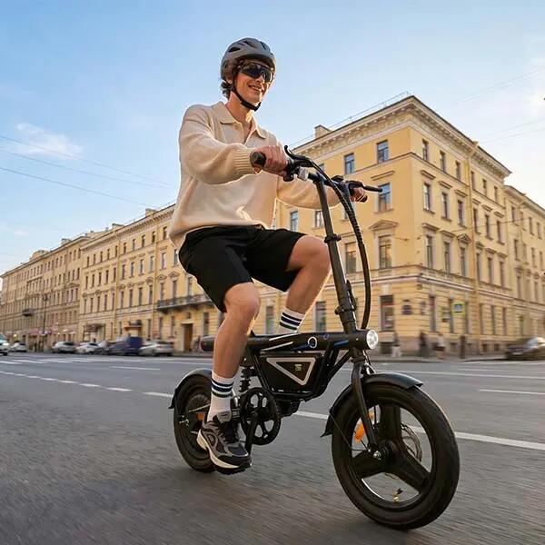 Bicicletta elettrica per adulti EB1S, pneumatici 14" × 2,125", batteria 36V 12Ah 8/9