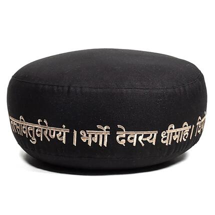 Coussin de méditation Gayatri Mantra, coton biologique, OCS