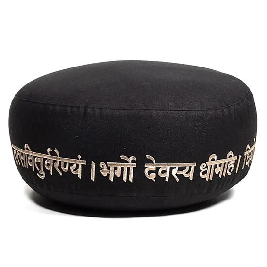 Coussin de méditation Gayatri Mantra, coton biologique, OCS