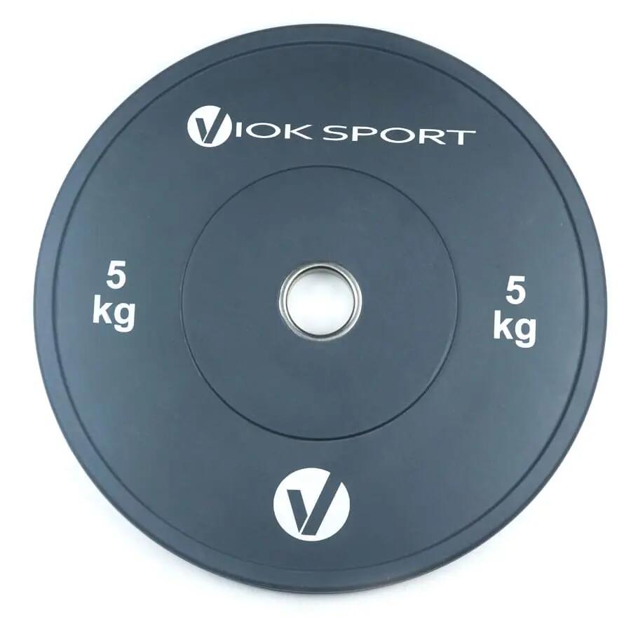 Disco olímpico bumper de cor de halterofilismo 5kg Viok Sport 1/4