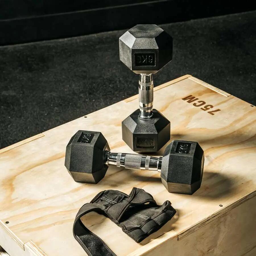 Conjunto de Halteres Hexagonais Cross Training de 4 kg a 20 kg Viok Sport 3/3