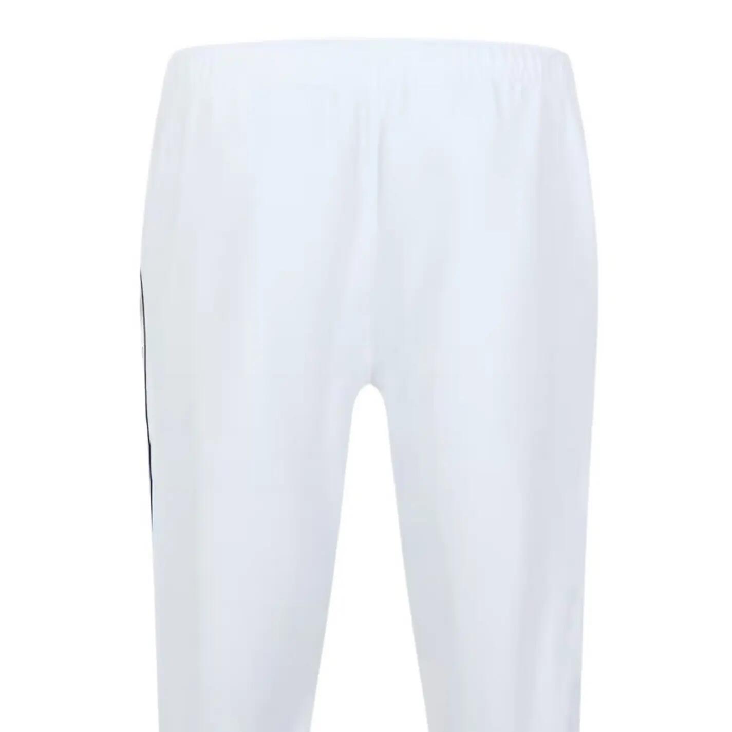 Mens Side Stripe Slim Sweatpants (White) 3/3