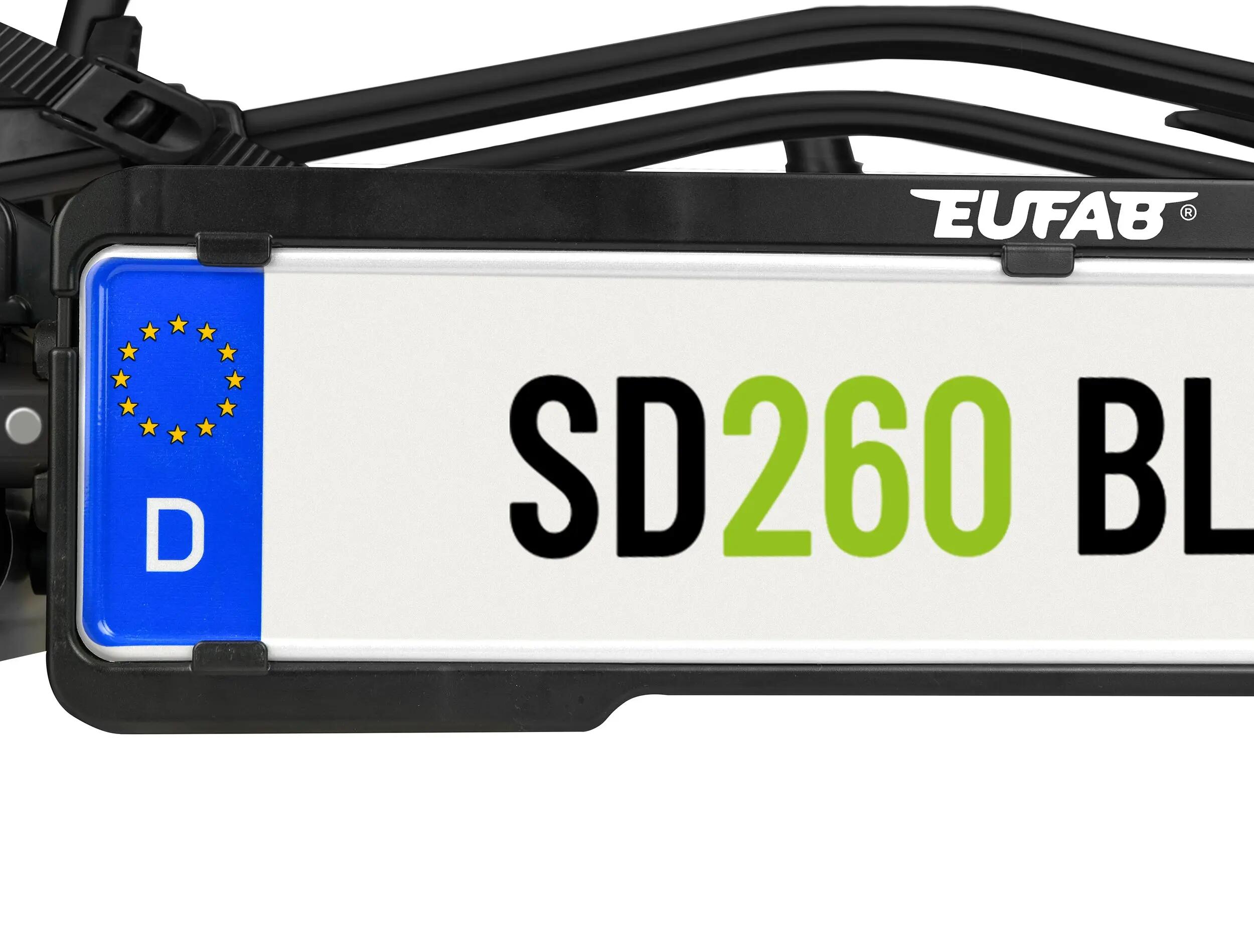 FIETSENREK 2 FIETSEN SD260 ZWART EUFAB SPECIAAL VOOR DRAAIDEUREN 8/12