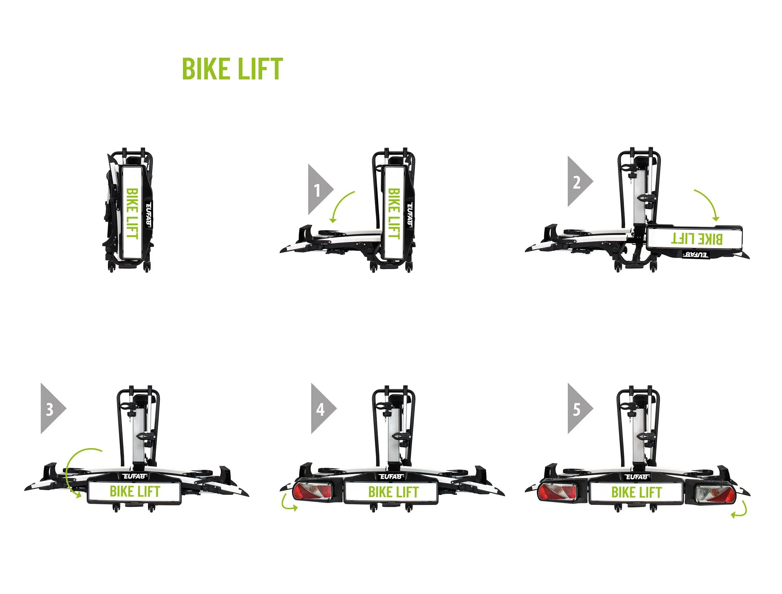 Bike Lift V2 Electric Lifting System Bicycle Carrier - EUFAB 9/13