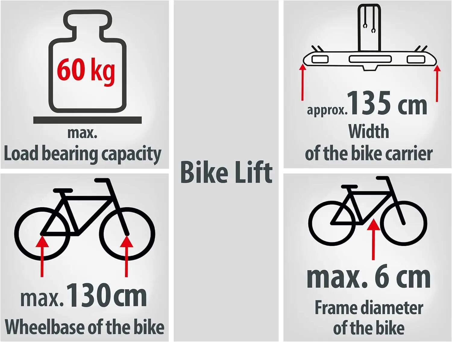 Bike Lift V2 Electric Lifting System Bicycle Carrier - EUFAB 13/13