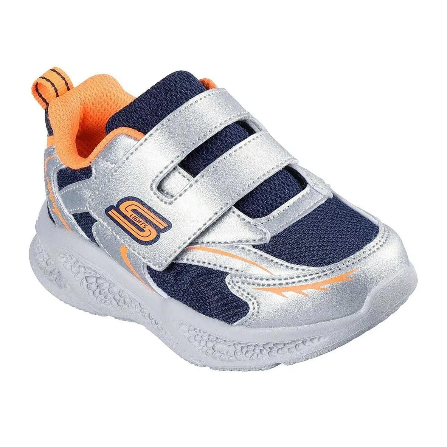 Calçado Skechers Meteor-lights - Glow, Cinza, Crianças 6/6