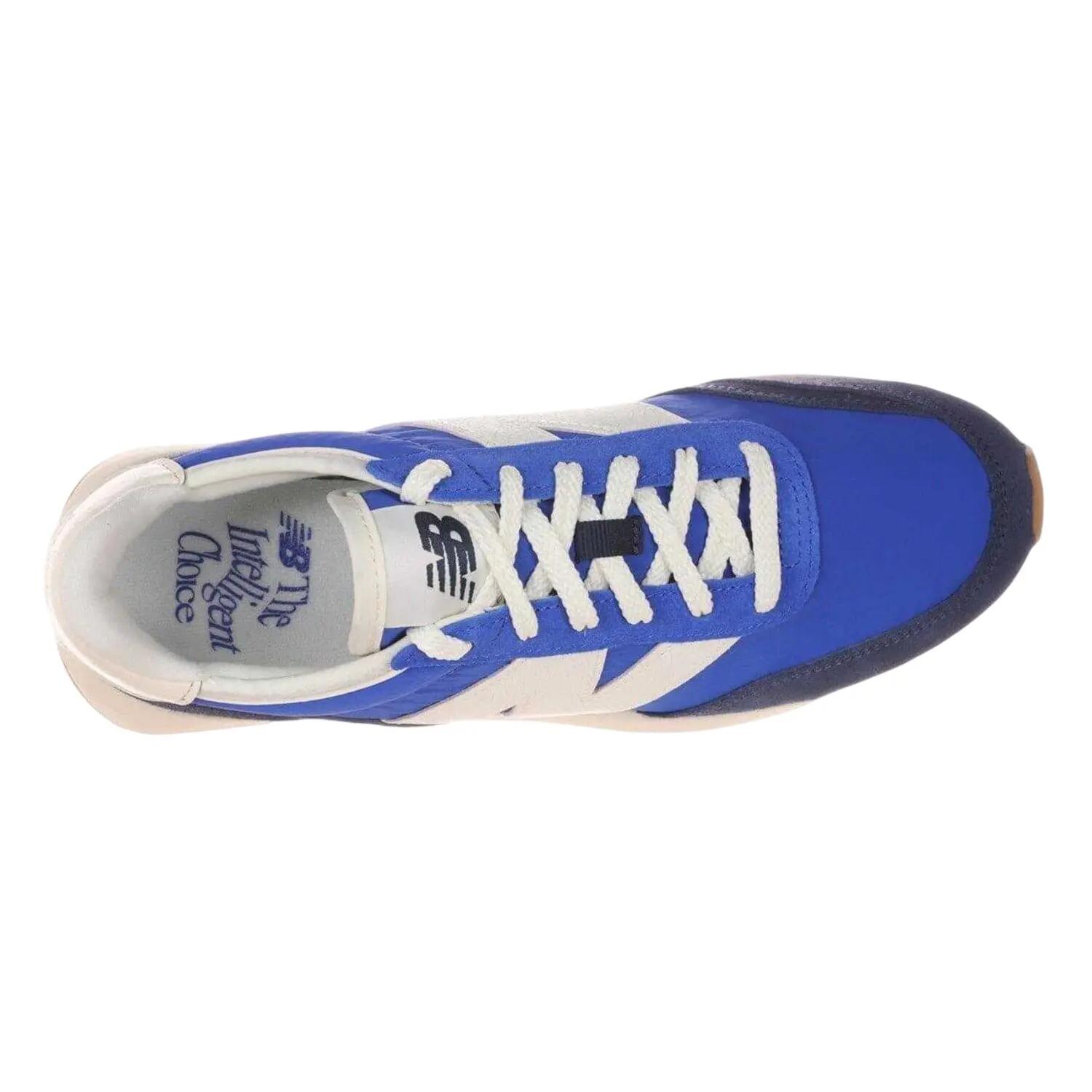 Scarpe Sportive Pelle ScamosciataUomo New Balance 370 Blu Navy Pietra Preziosa 3/6